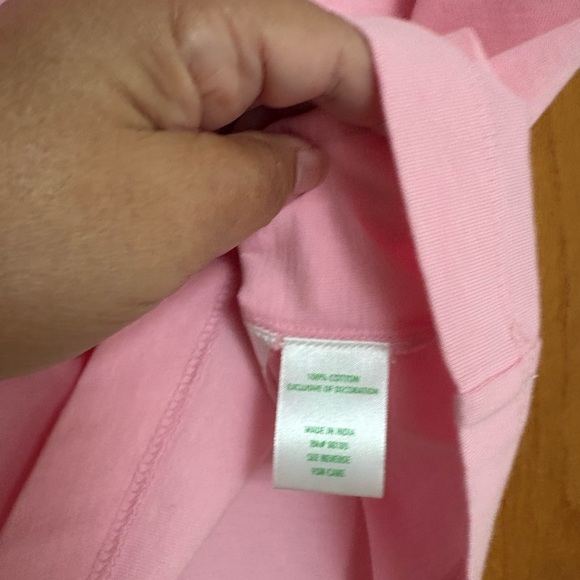 NWT Lilly Pulitzer Gabbie crochet Conch pink tank top XL - Picture 4 of 5